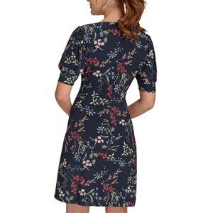 Tommy Hilfiger Puffed-Sleeve Floral Shift Dress